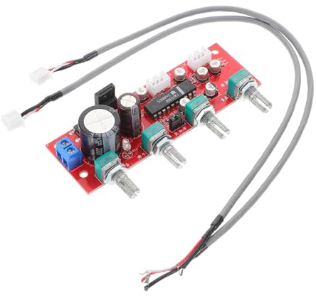 Veemoon LM1036 Integrated Volume Tone Bass Adjustment Board HiFi Preamplifier Module for Home Theater