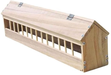 perfk Mangeoire à Pigeons, Distributeur de Nourriture, Bol d'alimentation pour Oiseaux, Mangeoire à Poulets pour La Maison, Les Cailles, Les Oiseaux de, 80cm