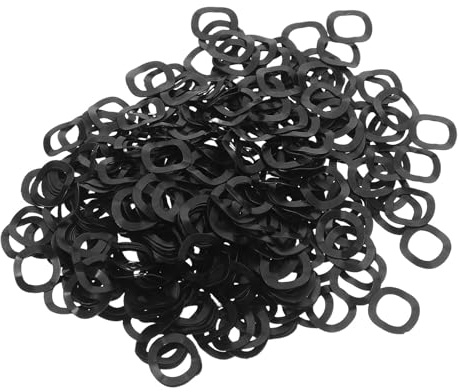 Alipis 1000 arandelas elásticas onduladas de acero negro, 6 mm de diámetro interior, triple junta ondulada para cojinetes de motor de tornillo y reparaciones eléctricas.