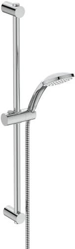 Ideal Standard Alero Duschset mit 723 mm Brausestange – Chrom | Brausekombination mit 723 mm Brausestange, wassersparend, EasyClean-Düsen, breiter Wasserstrahl, BE179AA