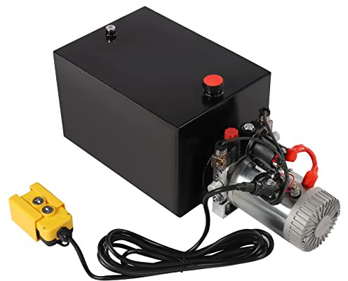 Hydraulisk pump 12 V DC 3 kW, elektrisk pumpaggregat, 18,9 l tank, 16 MPa stålpumpmotor, dubbelverkande pump för tippvagn lastbil lyftplattform
