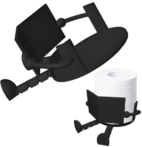 Portarotolo WC – Organizer per rotoli di carta igienica, porta rotoli per bagno, design stampato in 3D, autentico e leggero, organizer salvaspazio, accessorio da bagno per bagno, ufficio domestico, 6,
