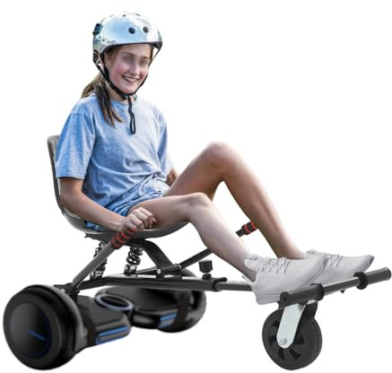 Repomanda Hoverboard Sitz mit Doppel-stoßdämpfern Verstellbare Hoverboard mit Sitz Belastbarkeit 100kg Hoverboard Kinder für 6.5-10 Zoll Sitz für Hoverboard für 5-55 Jahre Alt für Parks, Plätze