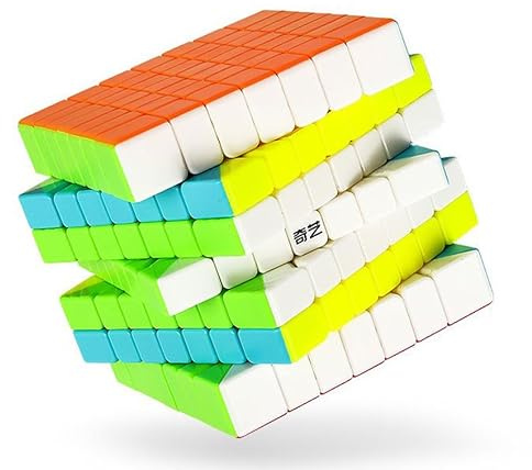 Logica Giochi - Cubo Magico 7x7 Qixing S2 Stickerless - Cubo Professionale - Rompicapo Torsione 3D per Adulti e Bambini