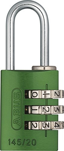 Padlock Combination Aluminum 20mm Green