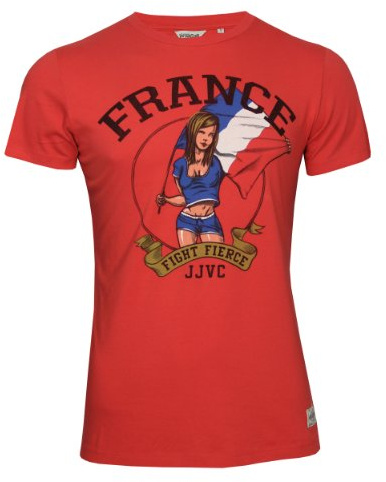 JACK & JONES Herren T-Shirt Fanshirt rococco red Gr.XL
