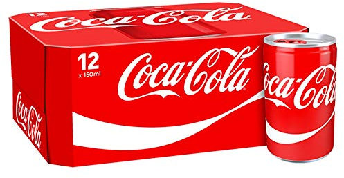 Coca-Cola - Mini lattine da 150 ml, 12 pezzi