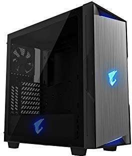 Gigabyte AORUS C300 Glass Midi-Tower Negro - Caja de Ordenador (Midi-Tower, PC, Vidrio, De plástico, Acero, ATX,Micro-ATX,Mini-ITX, Negro, Juego)