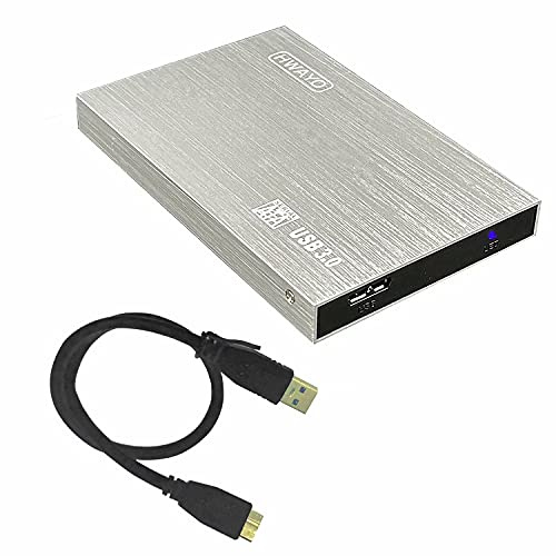 HWAYO 2.5'' HDD 320GB Ultra Slim Portable External Hard Drive USB3.0 Storage for Xbox One Console, PC, Laptop, MacBook (Silver)