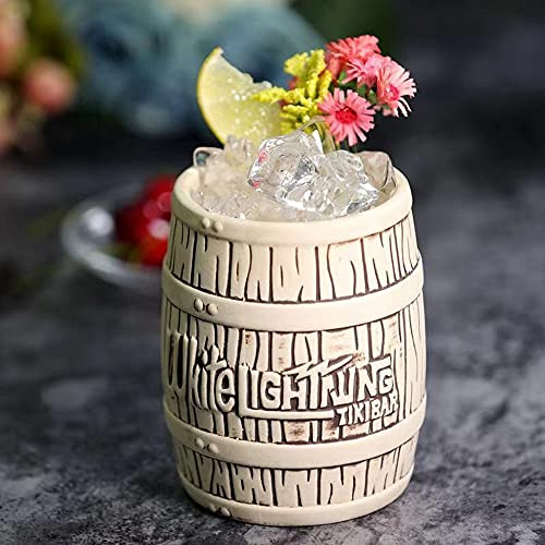 Tiki Tiki Tiki Becher aus Keramik, hawaiianisches Design, für Cocktails und Luau Partys, Geschenk für Party, Küche, Bar, Hochzeit, Festival, Feier