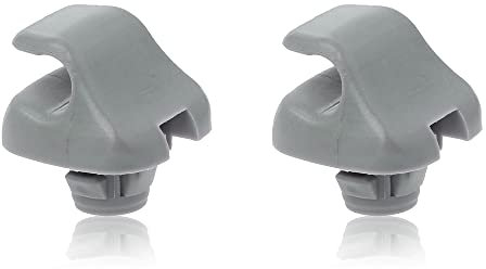 BeisDirect 2Pcs Interior parasol gancho Clips, Auto parasol titular de gancho de soporte de suspensión para Honda Accord Civic CRV 1998-2011 88217S01A01ZA (Gris)