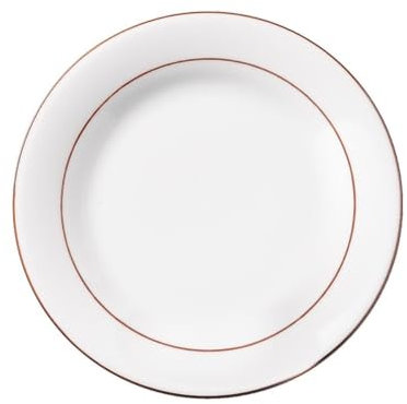 METRO Professional Assiette plate Julia, porcelaine, Ø 24 cm, blanc, 6 pièces