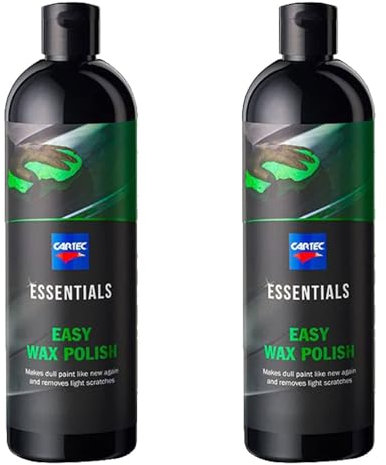 Rimuovi Graffi Leggeri Opacità Imperfezioni Carrozzeria Auto - Cartec Essentials EASY WAX POLISH - 500ML - KIT PROMOZIONE 2 PEZZI