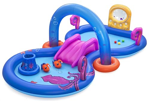Bestway 53167 Playcenter gonfiabile con piscinetta Sea Odyssey - 3,30 m x 1,88 m x 1,17 m, multicolor