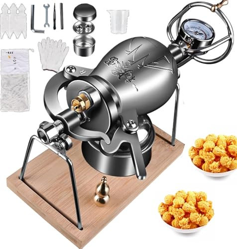 Canon Machine à Pop-Corn Haute Pression Acier Inoxydable 304 Argent 260ml