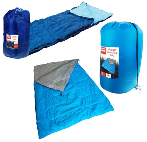 Single Or Double Adult Sized Windproof Waterproof Sleeping Bags