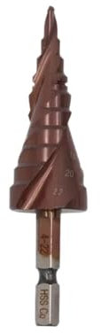 1 Uds HSS M35 5% broca escalonada de cobalto HSSCO cono de acero de alta velocidad vástago hexagonal juego de herramientas de brocas de Metal cortador de agujeros for acero inoxidable(4-20mm)