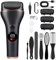 BUTBU Lima Electrica Pies Durezas, 18 PCS Kit Pedicura Electrico Profesional Quita Durezas, Lima Electrica Pies Durezas Recargable, IPX7 Impermeable Lima Pies Durezas, con 3 Rodillos y 2 Velocidades
