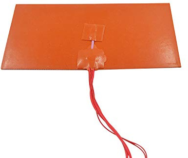 Druckerzubehör Silikon-Heizkissen, 200 x 300 mm, für Heizbett von 3D-Druckern (Farbe: Rot, Größe: 12 V, 200 W)(Black,12V 300W)