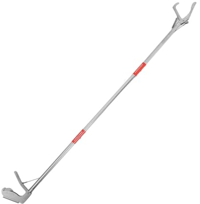 FUTUREORYY Metall Aalzange 127cm Faltbar Mit Karabinerhaken Für Sichere Handhabung Von Reptilien Und Schlangen