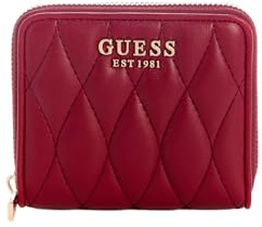 GUESS Geldbörse Valla Zip Around Wallet Red dunkelrot
