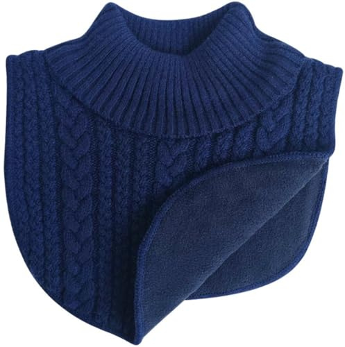 Lpitoy Winterwärmer Für Kinder, Gestrickter Halswärmer Falschem Kragen, Rollkragen, Halswärmer Für Kaltes Wetter
