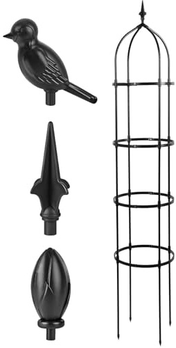Treillis De Jardin pour Grimpantes - Cage de grimpe Tour à Hauteur réglable | Treillis Destiné Aux en Pot,pour extérieur, Patio, Cour, Balcon, intérieur, grimpantes, Cultures, légumes et Fleurs