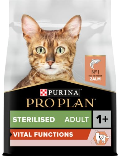 Purina PRO Plan Sterilised Vital Function Crocchette Gatti Adulti Ricco in Salmone 3kg