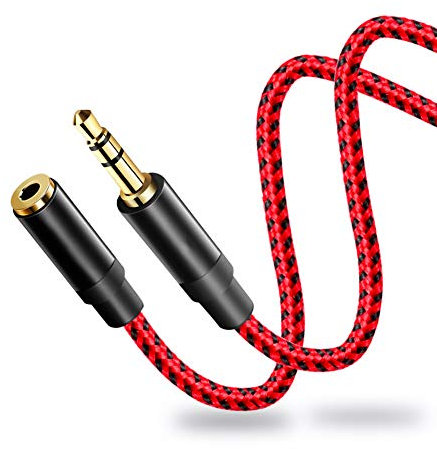 Youii 3.5mm Headphone Extension Cable 10M, 3.5mm Male to Female Stereo Audio Extension Cable Adapter with Gold Plated Connector.