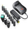 SoulBay 48W Universal AC zu DC 5 V 6 V 7,5 V 9 V 12 V 15 V 19 V Netzteil Adapter, Schaltadapter Ladegerät mit 11 DC-Spitzen, inklusive 5V 1A USB-Stecker für LED Streifen Router Kamera – 4000mA max