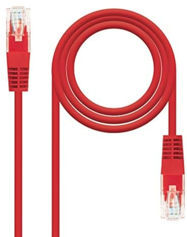Monkey Ladder Cavo di rete Ethernet incrociato RJ45 Cat.5e UTP AWG24, rosso, tubo di 5 m