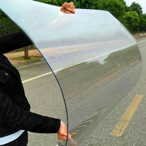 Clear Polycarbonate Sheets Plastic Roof Panel,Impact Resistant PC Board,Daylighting Panels,Pergola Carport Greenhouse Canopy Replacement Cover,Screws (0.6m x 1m(2ft x 3.3ft))