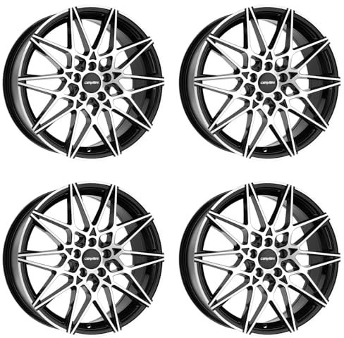 4x Carmani Felgen Alufelgen 18 Knut 8,0x19 ET27 5x112 black polish kompatibel mit Seat Ateca Cupra Formentor Exeo Leon Tarraco