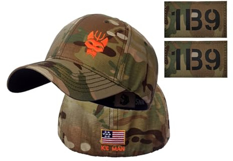 Gorra de béisbol táctica Seal Team para hombre y mujer, gorra snapback elástica para correr/pescar, camuflaje, espalda completa + 2 parches, 7 (Reino Unido), L
