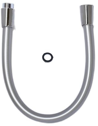 Brauseschlauch Verlängerung - 40 cm Länge - 5 lagig - hochwertiges Chromdesign