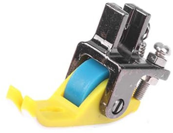 Qyrugcxs Universal Industrial Sewing Machine Leather Roller Wheel Presser Foot of Flat Car Thick Fabric Clothing Presser Feet Easy to Use A