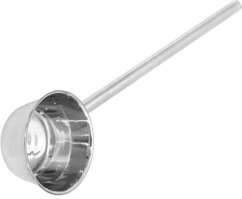 TOPPERFUN Mestolo da Cucina Manico lungo Resistente in Acciaio Inossidabile Robusto e Funzionale Antiruggine Cucchiaio da Zuppa per Ristoranti e Mense