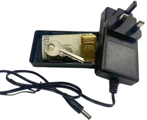 Cachette pour argent liquide – Récipient secret – Design de fiche imitation comme cachette sûre et portable pour clés, argent, objets de valeur, bijoux pour une utilisation dans la maison, la voiture