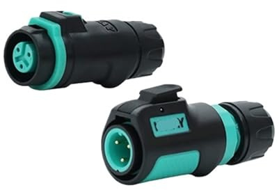 Conector de aviación impermeable M12, conector rápido macho y hembra de 2, 3 y 4 núcleos y 5, 6, 7 y 8 pines(3 core C3 docking station 5A250V)