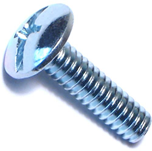 Hard to Find Fastener Combination Truss Head Machine Screws, Durable Steel Fasteners for Home Improvement, DIY, Construction, 10-24 x 3/4, Pack of 100