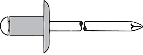 Gesipa Blindniete alu/stahl Großkopf K 12, 4 x 12 mm, 500 Stück