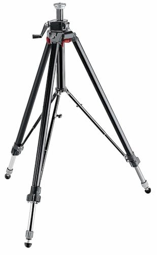 Manfrotto 058B Studio Camera Tripod With Leg Braces, Professional Photography, for Compact System Cameras, DSLR, Mirrorless, Black