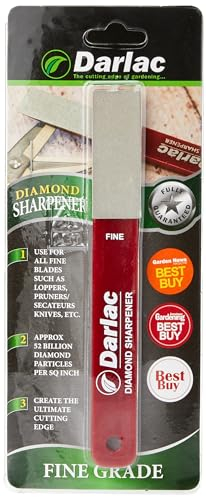 Darlac Fine Grade Diamond Sharpener – Approx 52bn Diamond Particles Per Sq Inch – The Ultimate Cutting Edge for Loppers, Pruners, Knives & Fine Cutting Blades
