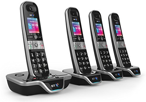 BT 8600 Advanced Call Blocker Cordless Home Phone with Answer Machine (Quad Handset Pack)