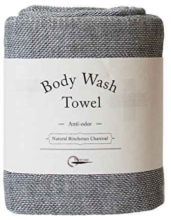 Nawrap Binchotan Charcoal Body Wash Scub Towel
