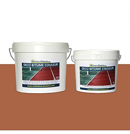 MATPRO - Peinture Résine pour Bitume Enrobé - Anti-Dérapant, Kérosène & Poussière - Revêtements Circulables, Parkings, Terrains de Jeux - Tuile - 1Kg
