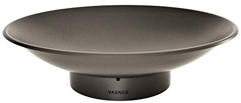 VASNER Sunty S1 Feuerschale, Feuerstelle, Feuerkorb | Stahl | 60 cm groß | Für Terrasse & Garten | Rund, Leicht, Schwarz
