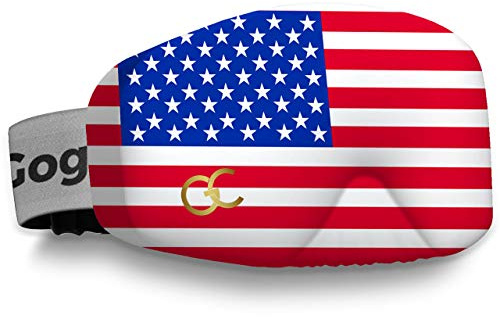 GogglesCover Ski Goggles Protective Cover, Portable Cover USA Flag Design | Ski Goggle Protective Cover, Portable Goggle Cover Sleeve, Anti-Scratch Ski Goggles Accessories Safety, USA Flag Design