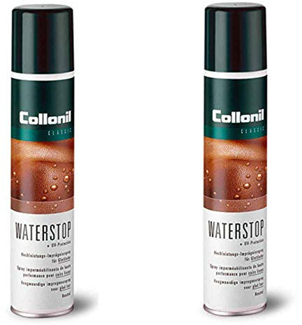 Collonil Waterstop Spray, waterproofing spray with UV protection, 200 ml (pack of 2), transparent