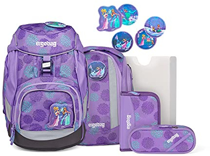 ergobag Prime School Sac à dos unisexe pour enfant, Ours de traîneau Glow, Taille unique, Ensemble cartable